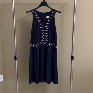 Michael Kors Navy studded cocktail dress